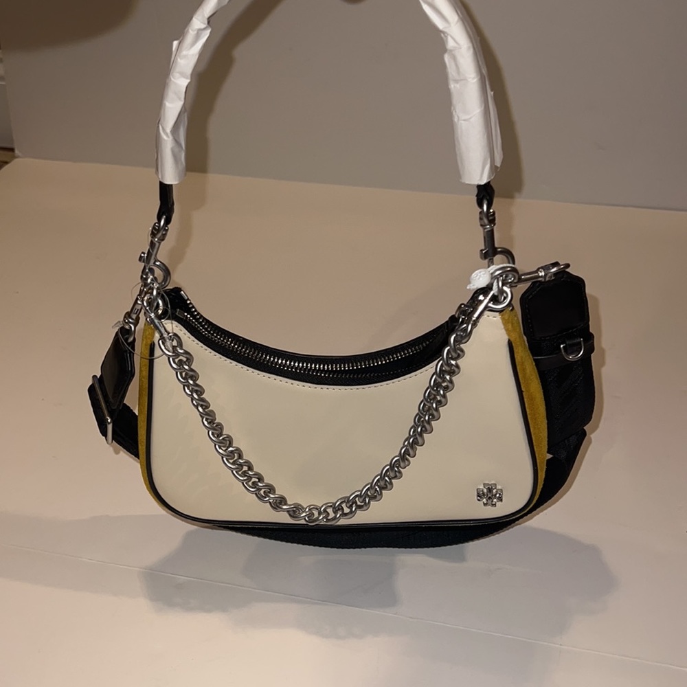 Tory Burch 151 Mercer Small Crescent Bag - Picture 8 of 14